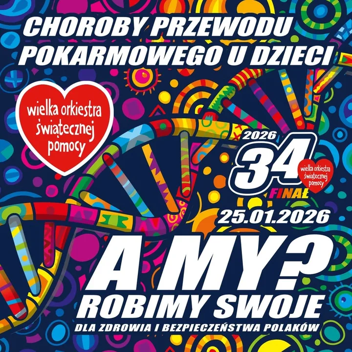 Grafika promocyjna wydarzenia Gramy w tenisa razem z Wielką Orkiestrą Świątecznej Pomocy — 24–25 stycznia 2026