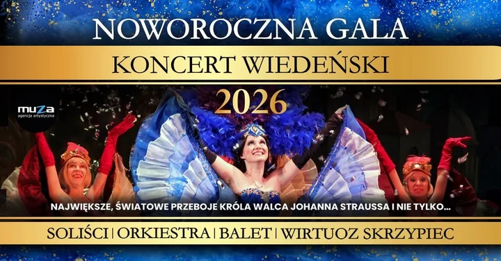 Grafika promocyjna wydarzenia Noworoczna Gala – Koncert Wiedeński w Inowrocławiu (2026)
