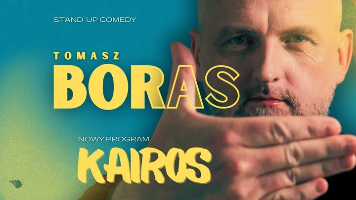 Grafika promocyjna wydarzenia TOMASZ BORAS — Kairos w Inowrocławiu (stand-up)