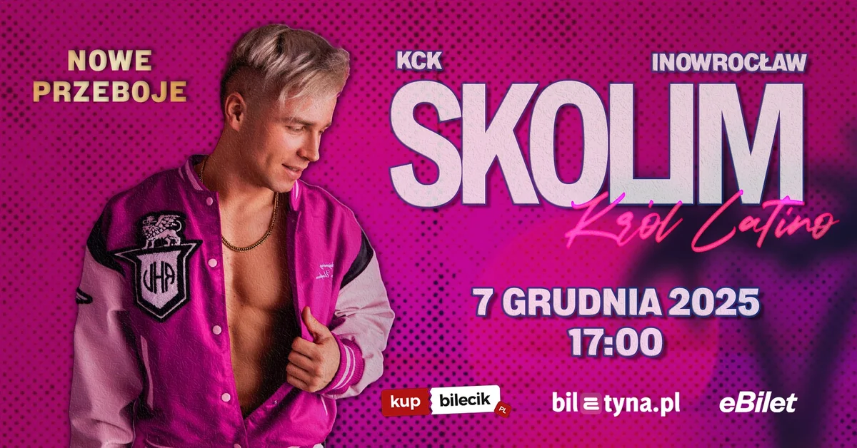 Grafika promocyjna wydarzenia Koncert Skolimowskiego w Kujawskim Centrum Kultury w Inowrocławiu