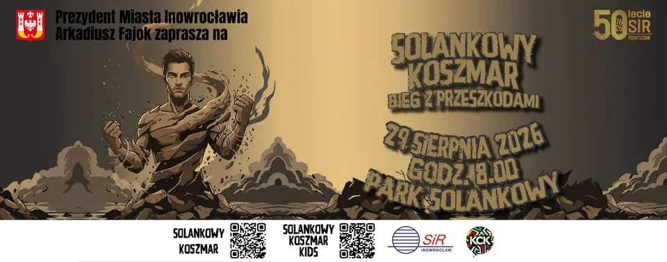 Grafika promocyjna wydarzenia Solankowy Koszmar 2026 w Inowrocławiu