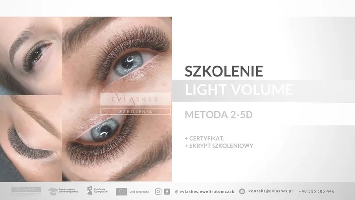 Grafika promocyjna wydarzenia Szkolenie EVLashes — przedłużanie rzęs 2D–5D i Light Volume (Toruń)
