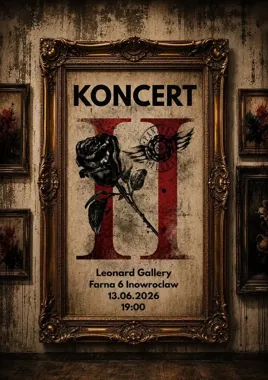 Grafika promocyjna wydarzenia PANZERFLOWER z nową płytą na żywo w Leonard Gallery w Inowrocławiu