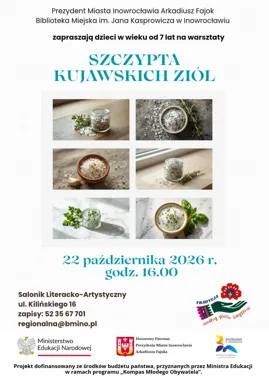 Grafika promocyjna wydarzenia Szczypta kujawskich ziół