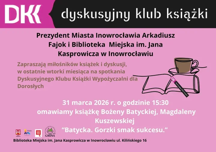 Książki, rozmowy, nowe znajomości - Dyskusyjne Kluby Książki w Inowrocławiu
