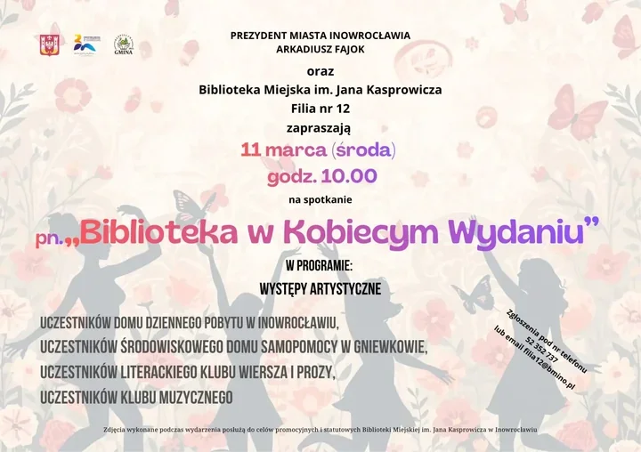 Kobieca siła słowa i dźwięku - Biblioteka w Kobiecym Wydaniu zaprasza mieszkańców
