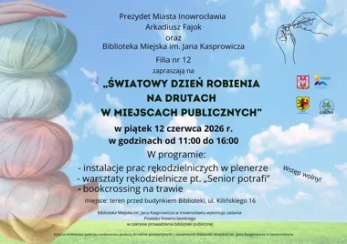 Biblioteczny trawnik zamieni się w plenerowe dzierganie