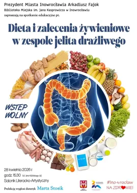 Jak jeść, żeby ulżyć jelitom - w Inowrocławiu będzie o IBS bez tabu