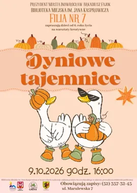 Dyniowe tajemnice w Inowrocławiu - jesienne warsztaty dla dzieci