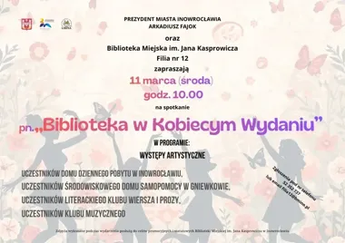 Kobieca siła słowa i dźwięku - Biblioteka w Kobiecym Wydaniu zaprasza mieszkańców