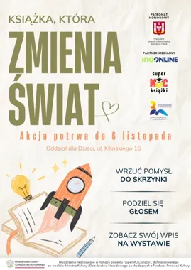 Inowrocławianie dopiszą własne strony do książki, która zmienia świat