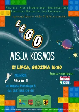 Kosmos z klocków LEGO w Inowrocławiu. Dzieci polecą aż do galaktyki