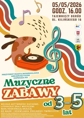 Muzyczne zabawy w bibliotece rozkręcą najmłodszych w Inowrocławiu