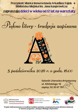Ozdobne litery wracają do gry. W Inowrocławiu powstaną małe dzieła sztuki