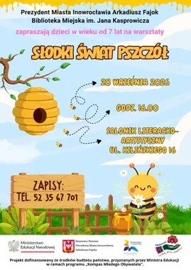 Wosk, miód i życie ula - dzieci poznają słodką tradycję Kujaw