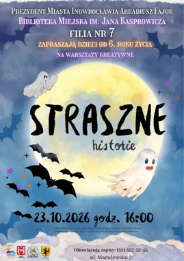 Straszne historie w Inowrocławiu - biblioteka zaprasza dzieci na kreatywną zabawę