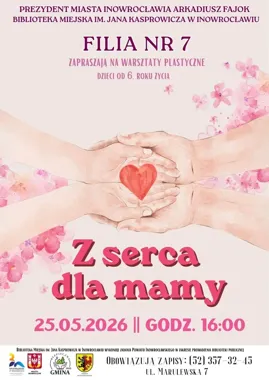 Dzieci zrobią w bibliotece prezenty na Dzień Mamy