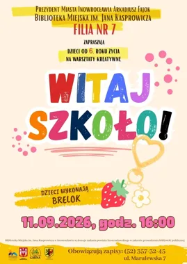 Brelok na dobry start - biblioteka zaprasza dzieci na warsztaty