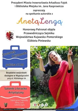 Z Inowrocławia aż do Azji - Aneta Lenga opowie o podróży życia.