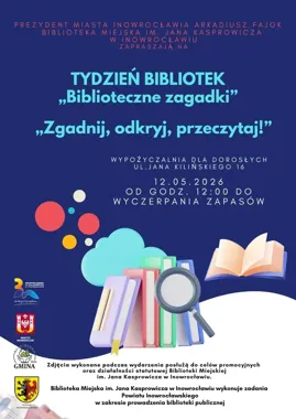 Literacka zabawa z tropami i upominkami - biblioteka w Inowrocławiu kusi quizem