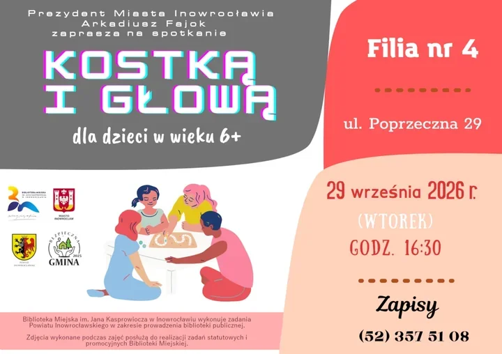 Planszówki, zagadki i dużo główkowania - „Kostką i głową” wraca do Inowrocławia
