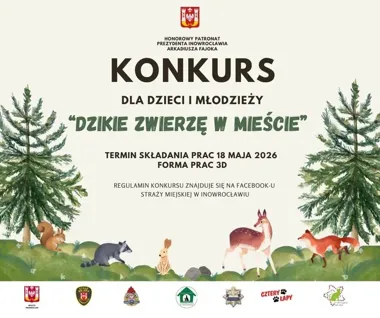 Dzikie zwierzę w Inowrocławiu i konkurs, który uczy, jak nie zrobić im krzywdy