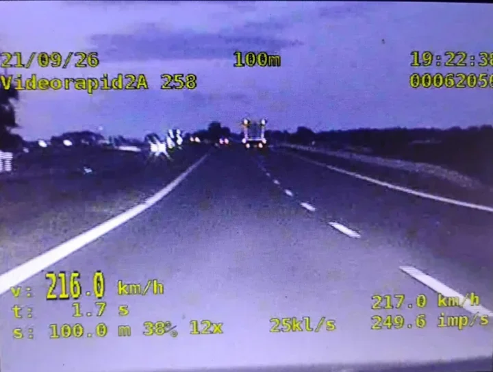 35-latek pędził 216 km/h na obwodnicy Inowrocławia. Dostał 2500 zł mandatu