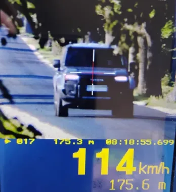 114 km/h w terenie zabudowanym. 39-latek stracił prawo jazdy