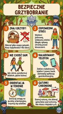 Grzybobranie może zakończyć się akcją poszukiwawczą. Policja przypomina zasady