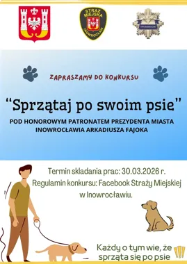 Nagrody za plakat - Straż Miejska i Policja mobilizują do sprzątania po psach