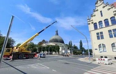 Nowa sygnalizacja w centrum Inowrocławia. Skrzyżowanie przechodzi zmianę